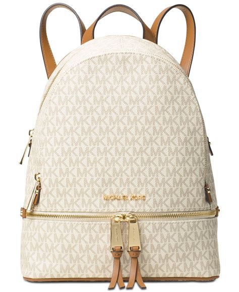 michael kors rhea large backpack macys|Michael Kors rhea backpack medium.